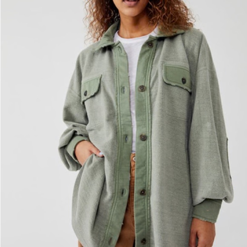 Free People Ruby Jacket Olive